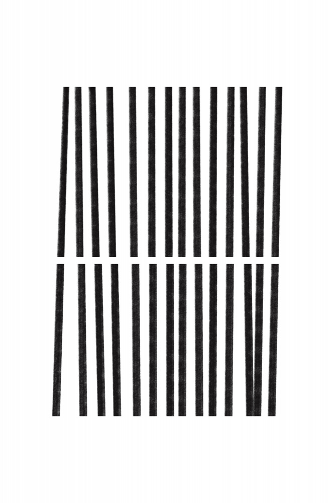 Parallel Black Lines by uplusmestudio — canvas wall art