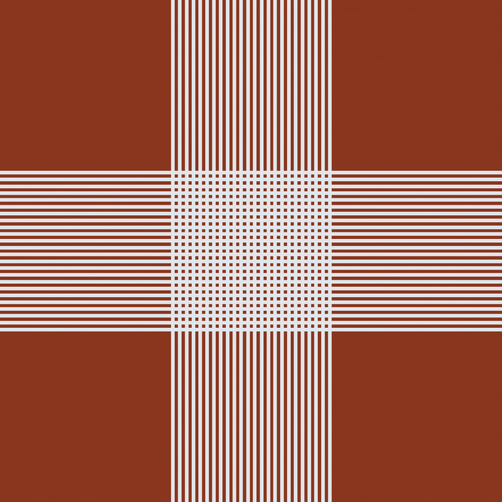 Brown Geometric Grid by Carlos Perez Del Moro — canvas wall art