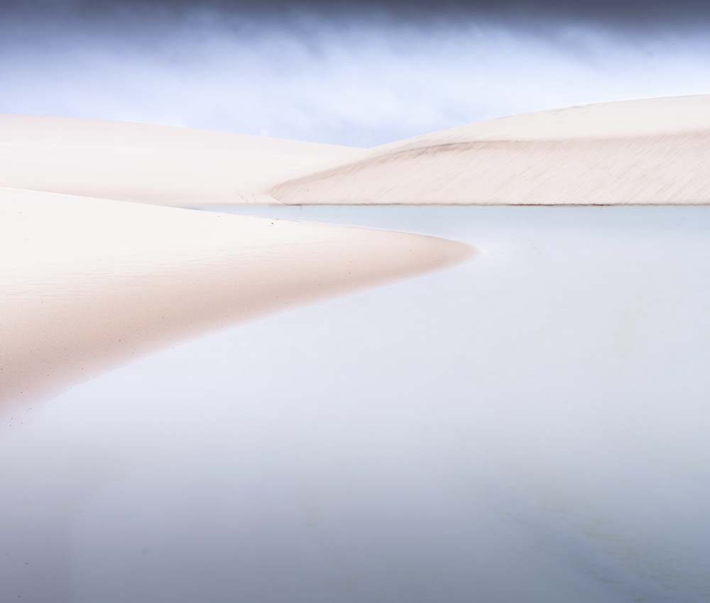 Minimalist Desert Oasis by Robert Bolton — canvas wall art