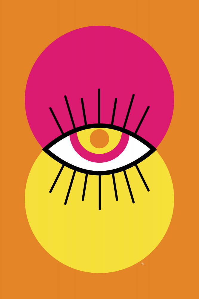 Vibrant Abstract Eye by Martina — canvas wall art