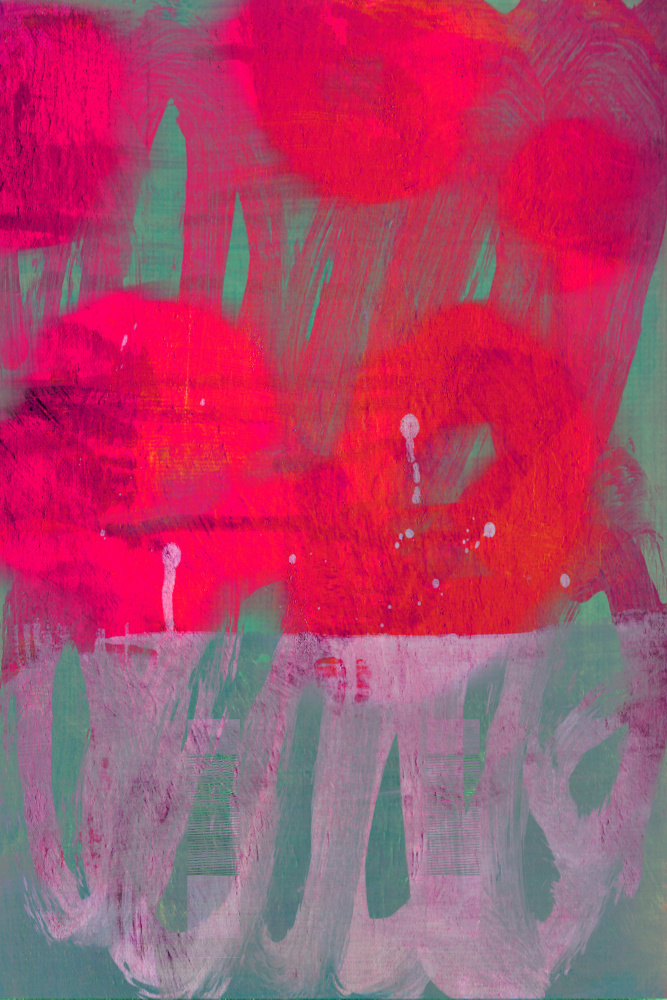 Vibrant Pink Abstract by Diana Jahns — canvas wall art