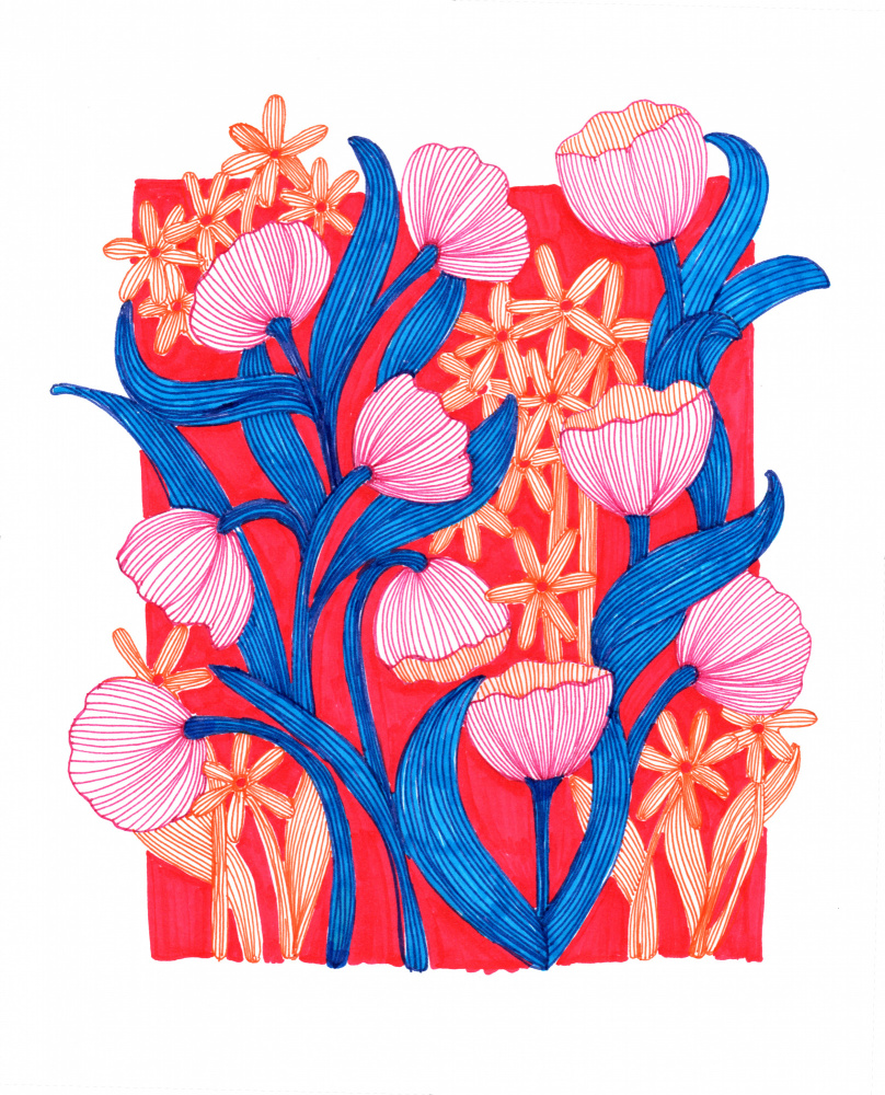 Pretty in Pink by Katie O'Shea — canvas wall art