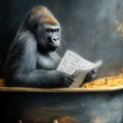 Gorilla In Bathtube 3