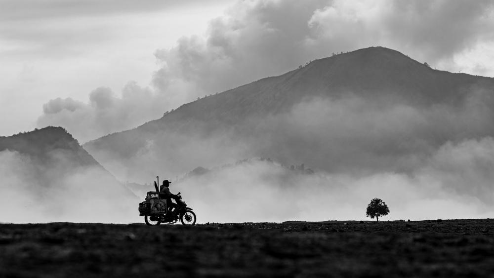 Misty Mountain Journey by R Suguri — canvas wall art