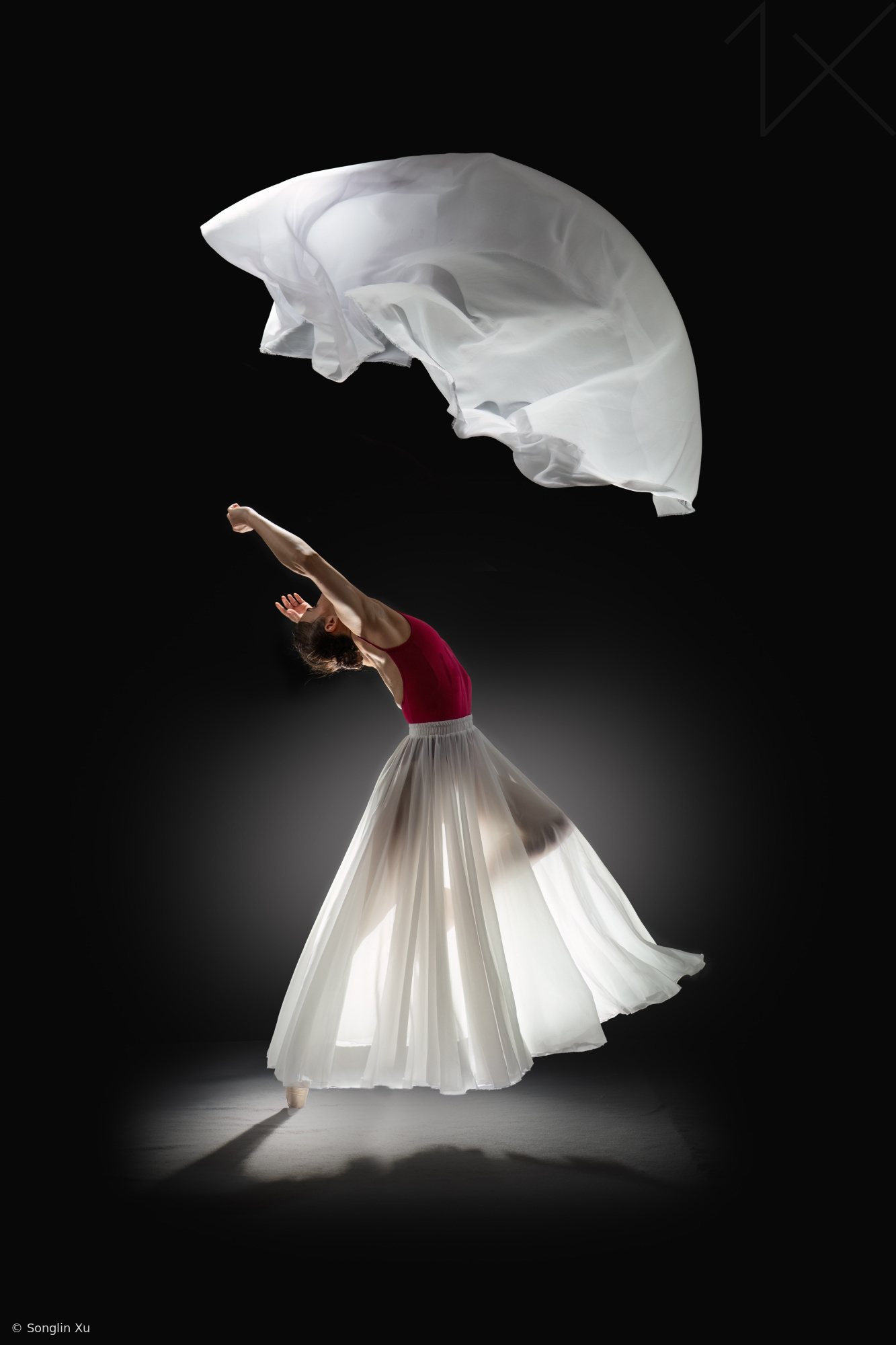 Dance to a flying scarf