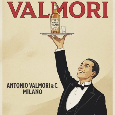 Elegant Waiter Cordial Ad