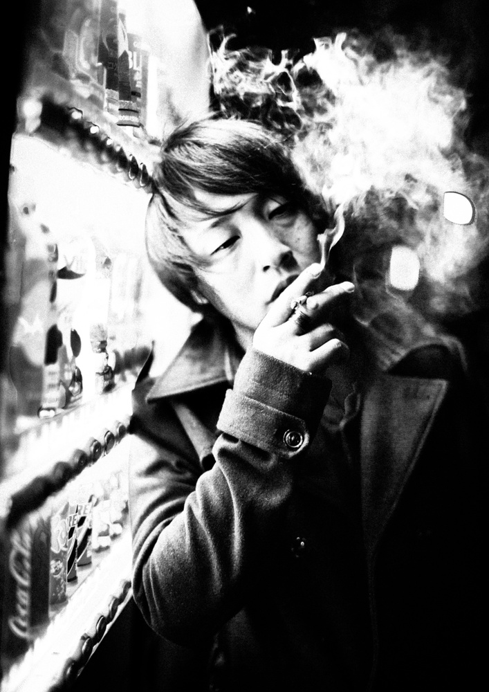 Urban Smoke Portrait by TORU MATSUNAGA — canvas wall art