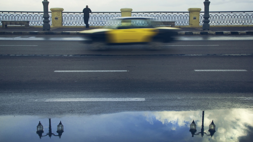 Urban Motion Reflection by Mohamed Fawzy Kutp — canvas wall art