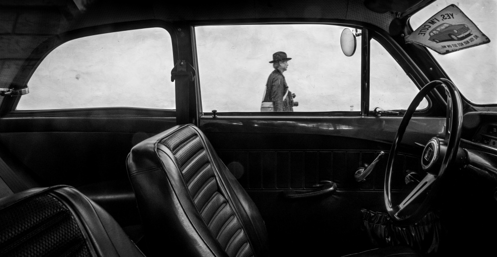 Classic Car Observer by Alan Kwang — canvas wall art