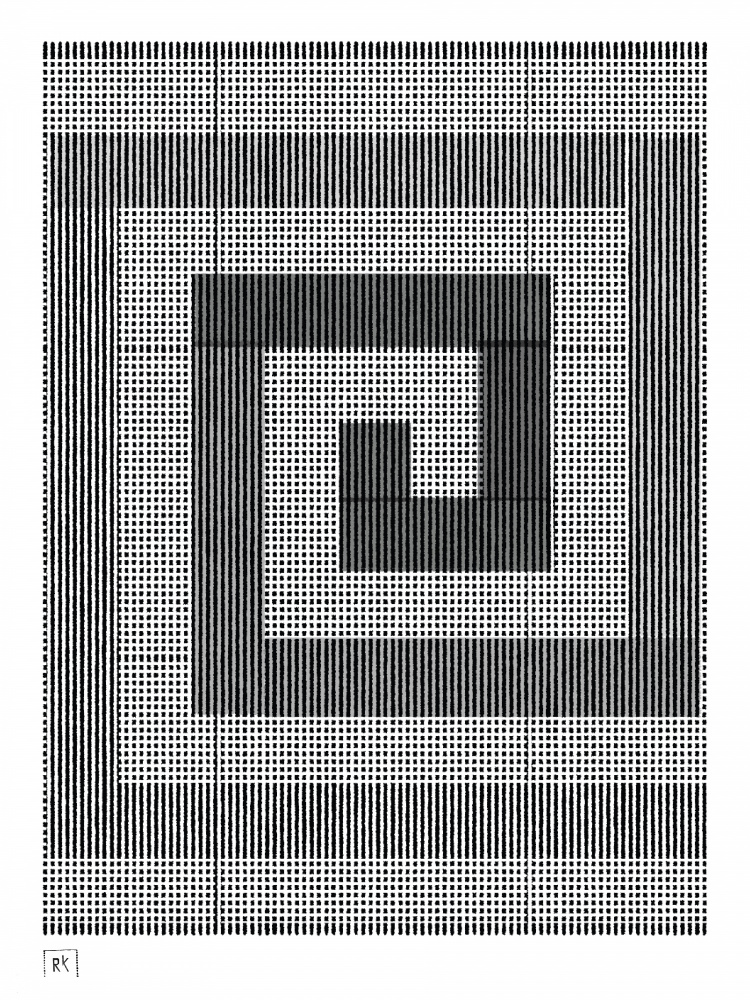 Optical Spiral Illusion by The Printable Studio — canvas wall art
