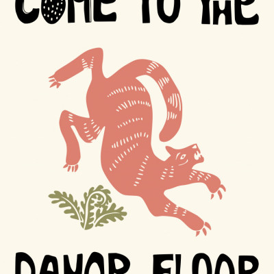 Dancing Cat Invitation