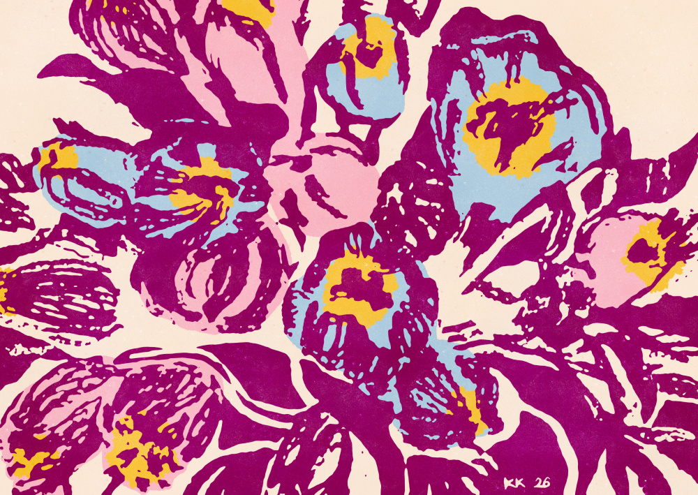 Tulips by Katariina Kosunen — canvas wall art