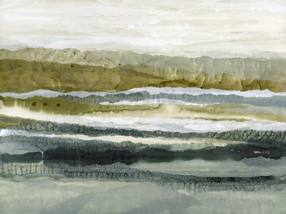 Muted Layered Landscape by Lara Eckerman — canvas wall art