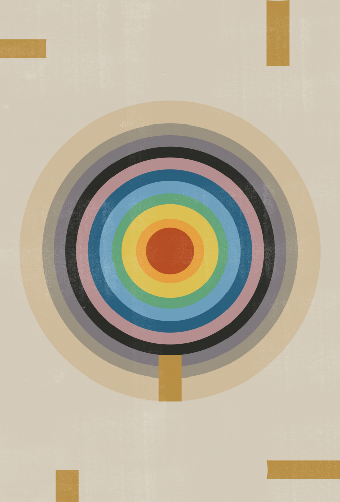 Concentric Spectrum by THE MIUUS STUDIO — canvas wall art
