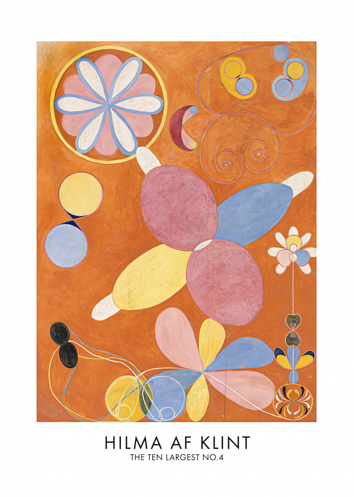 The Ten Largest No.4 Poster by Hilma Af Klint — canvas wall art