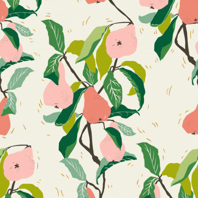 Botanical Pink Pears