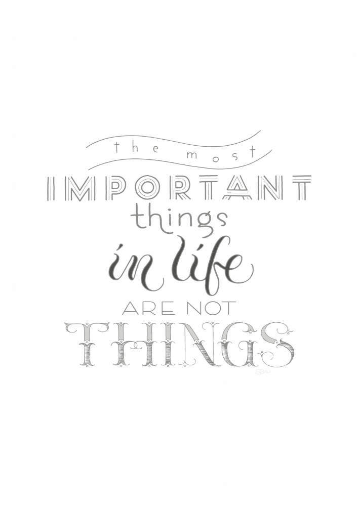Important Life Values by Sofie Björkgren-Näse — canvas wall art