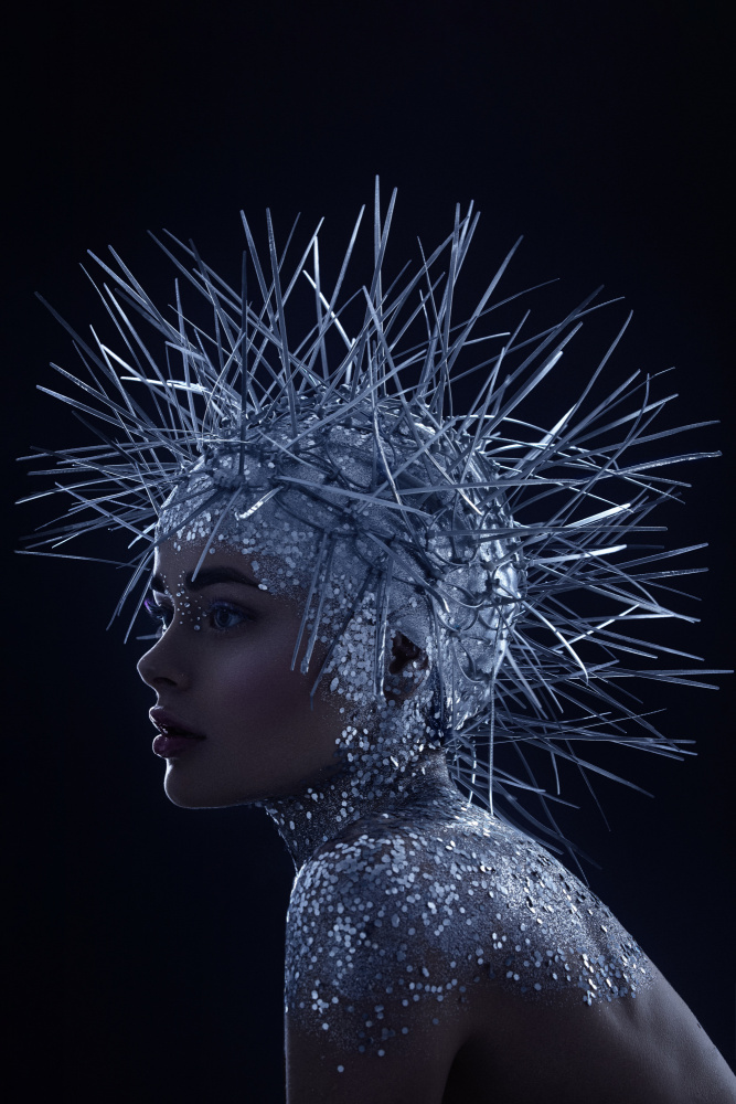 Ethereal Ice Queen by Tatya Lushchyk — canvas wall art