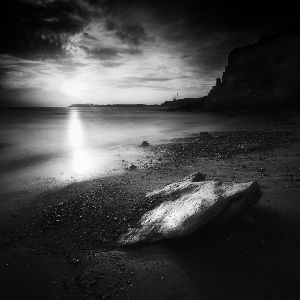 Dramatic Shoreline Reflection by Juan Marín Gómez — canvas wall art