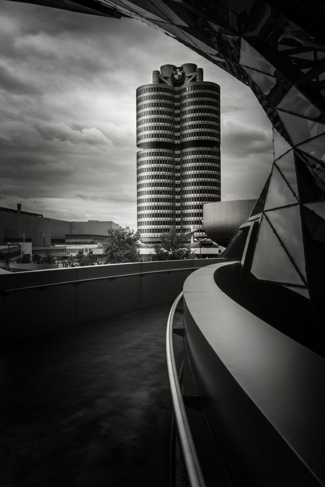 Dramatic Urban Tower by iso66 — canvas wall art
