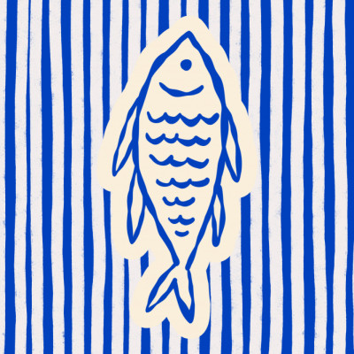 Striped Blue Fish