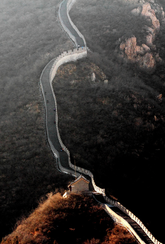Majestic Great Wall Landscape by Zhaonian Zhou — canvas wall art