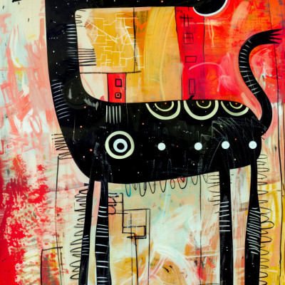 Colorful Abstract Animal