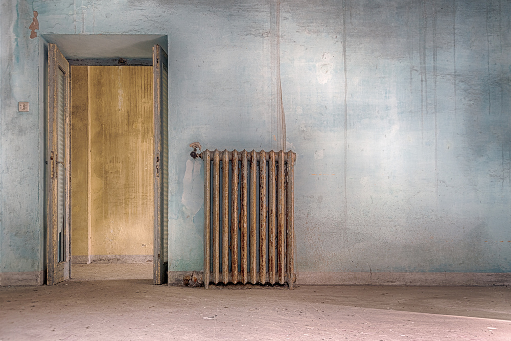 Abandoned Blue Room by Stefano Scappazzoni — canvas wall art