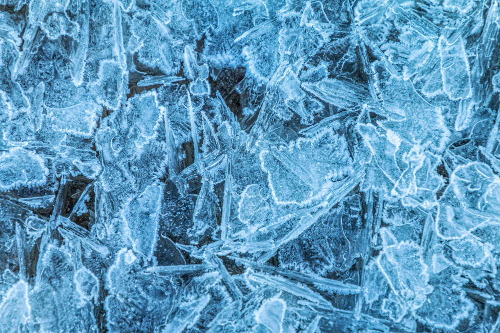 Frozen Blue Crystals by GuruShots — canvas wall art
