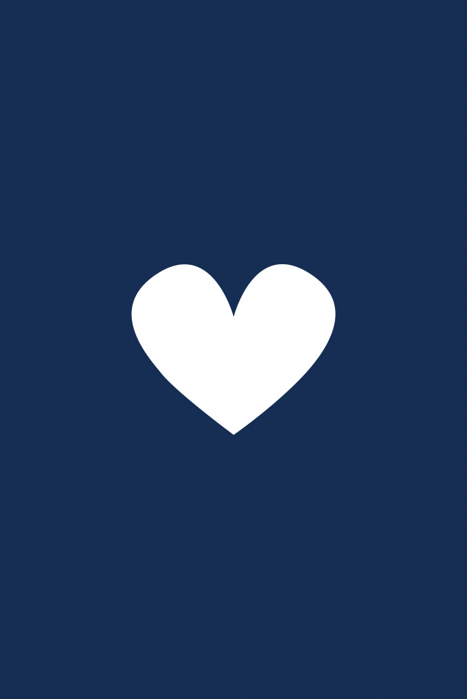 Simple White Heart by Oju Design — canvas wall art