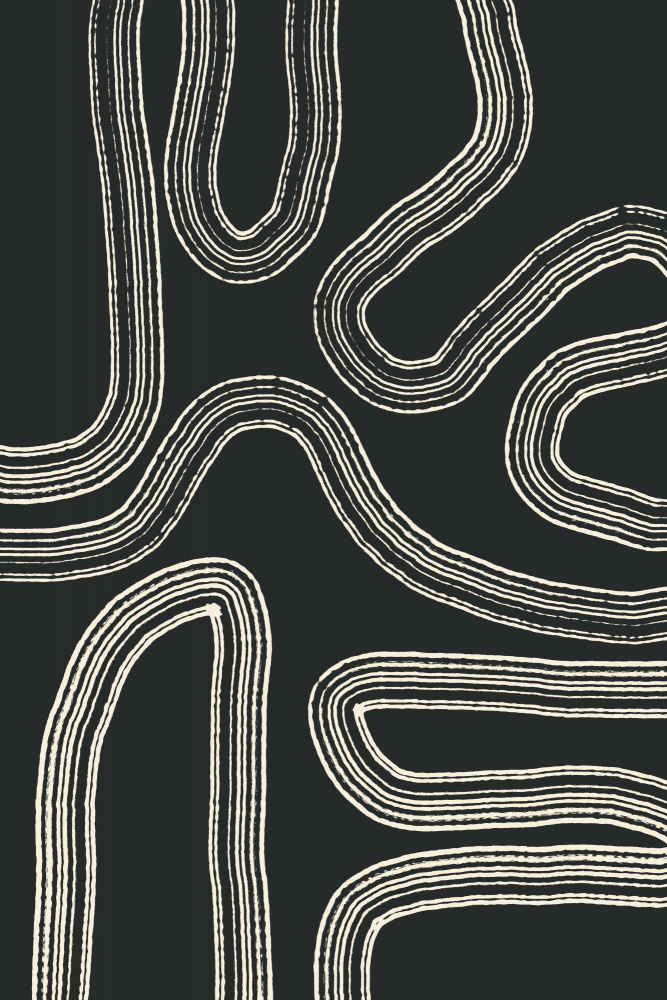 Curving Pathways by uplusmestudio — canvas wall art