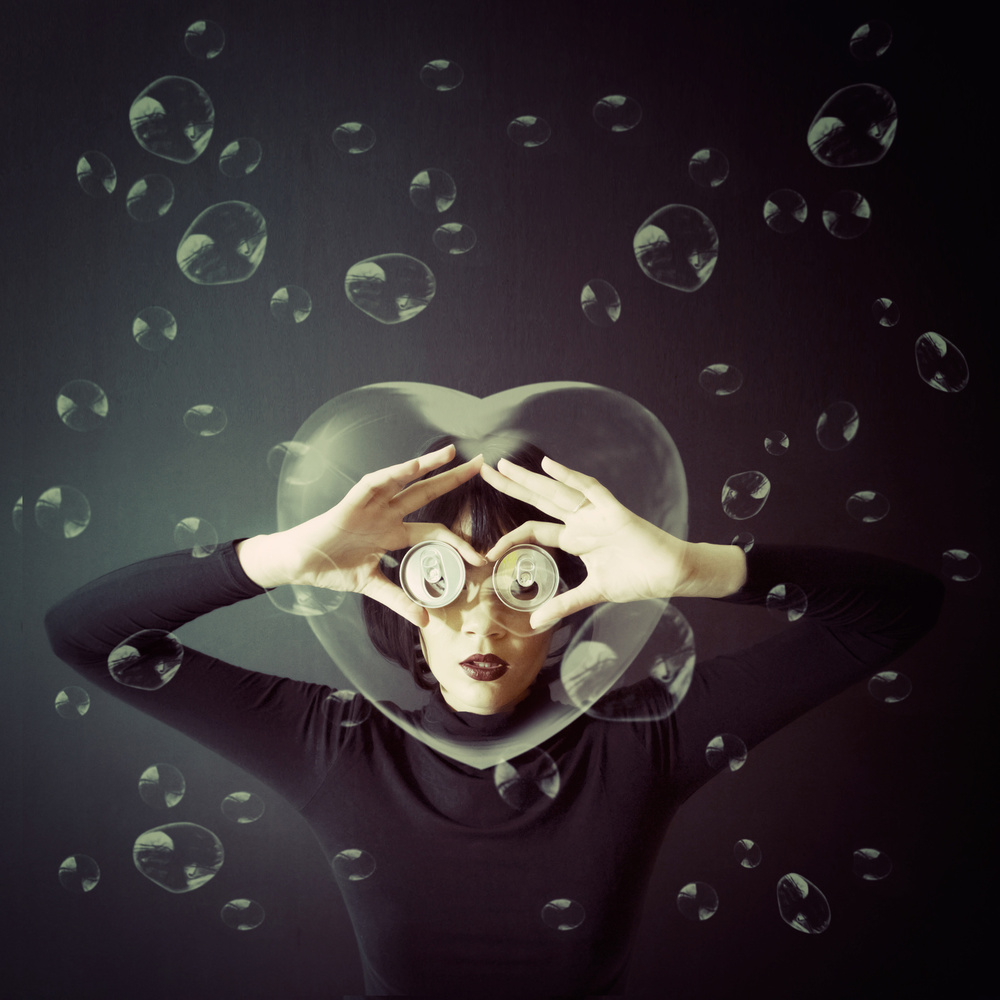 Heart Bubble Gaze by Rullyanto Wibisono — canvas wall art