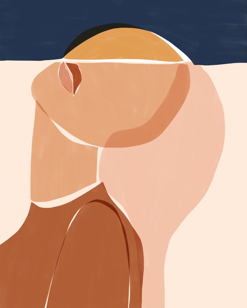 Half Face Half Sun by Ivy Green Illustrations — canvas wall art