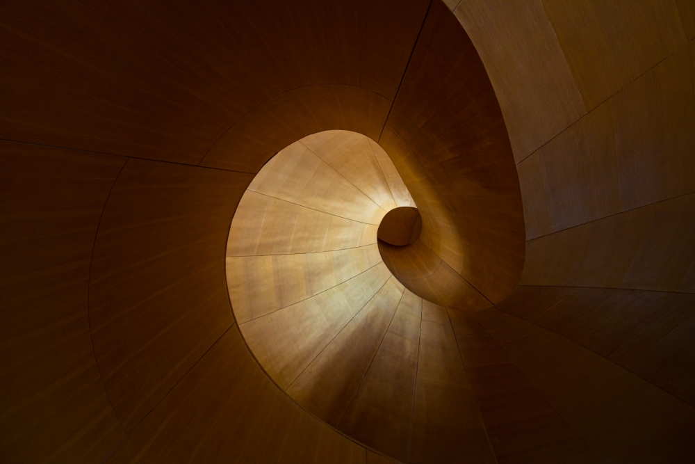 Abstract Golden Spiral by Heather Bonadio — canvas wall art