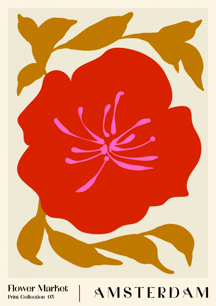 Flower Market. Amsterdam by NKTN — canvas wall art