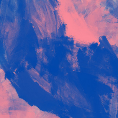 MODERN ABSTRACT BLUE AND PINK