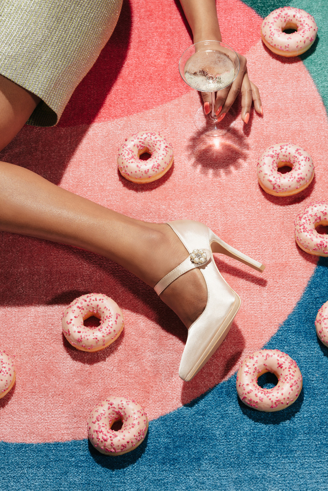 Pink Donuts Glamour by Old Artists Studio III — canvas wall art