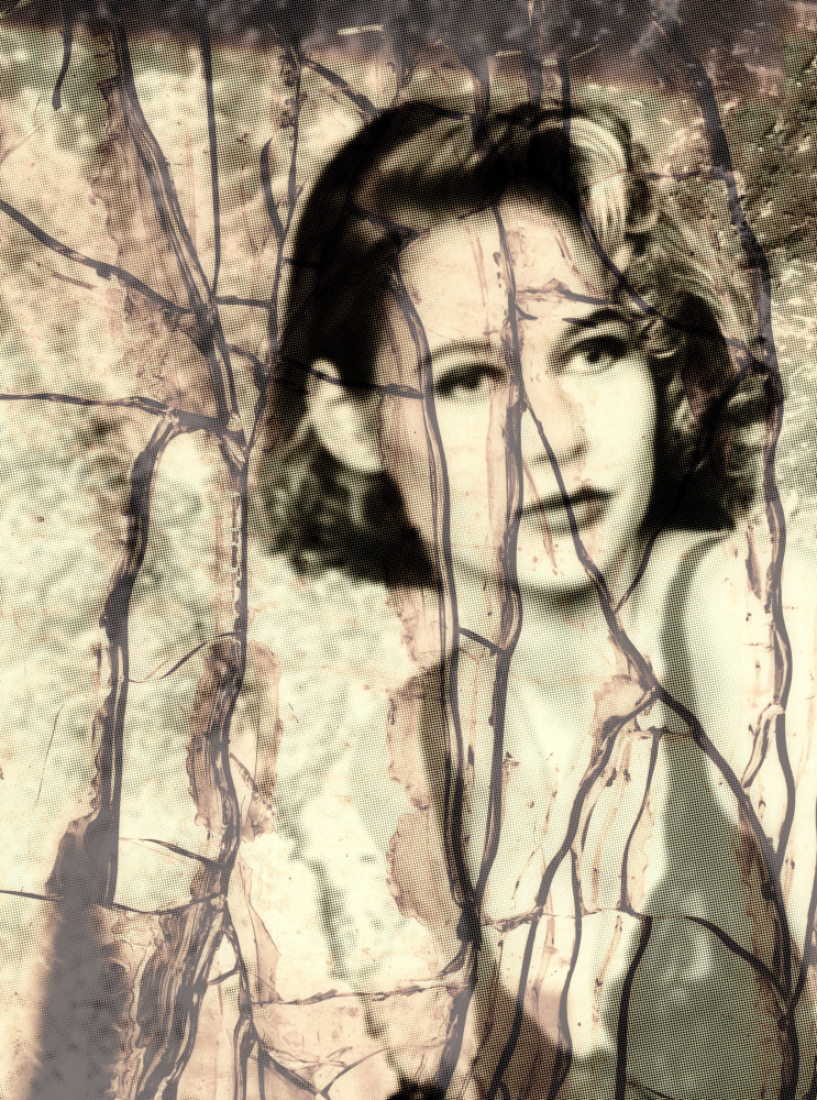 Mysterious Vintage Woman by Harry Verschelden — canvas wall art
