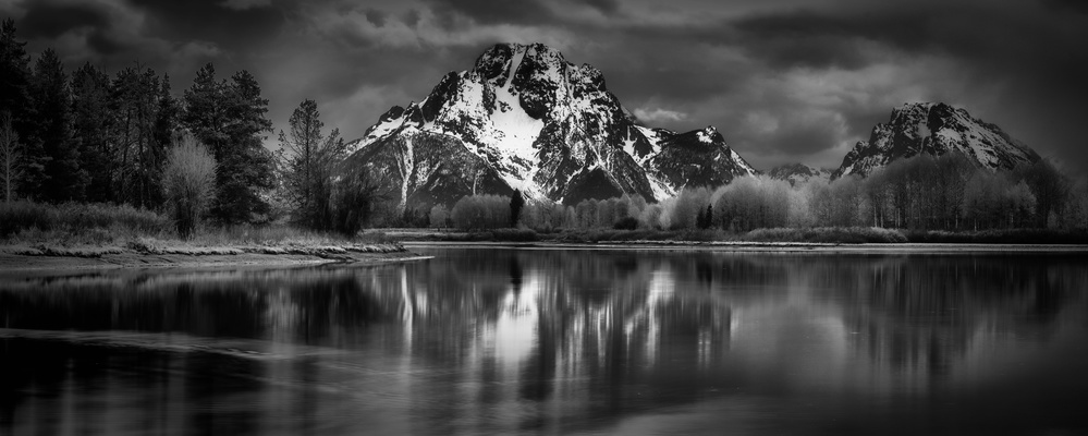 Majestic Mountain Reflection by Atul Chopra — canvas wall art