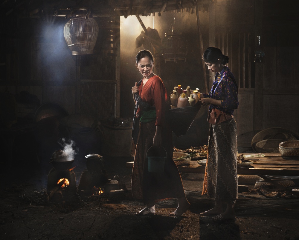 Traditional Kitchen Life by dodyherawan — canvas wall art