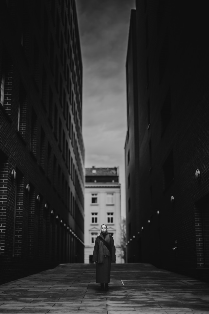 Alone In The City by Dmitrii Rabeev — canvas wall art