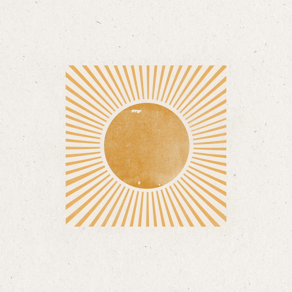 Radiant Sunburst by THE MIUUS STUDIO — canvas wall art