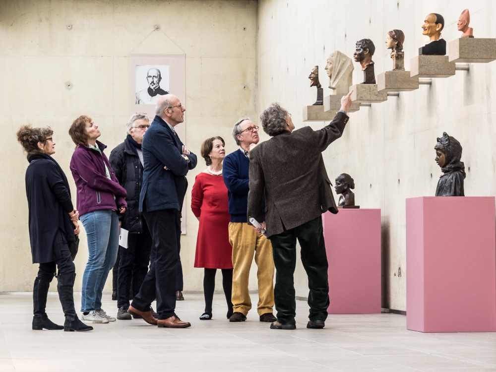 Museum Visitors Viewing Art by Tom Baetsen - xlix.nl — canvas wall art
