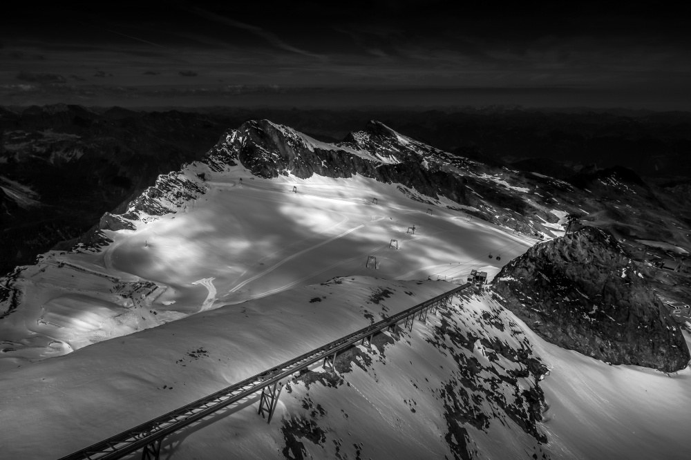 Alpine Glacier Railway by Rana Jabeen — canvas wall art