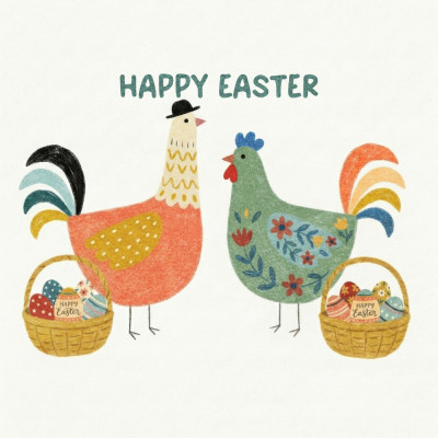 Happy Easter Chickens