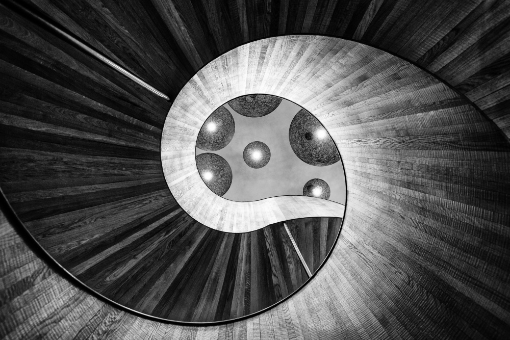 Abstract Spiral Staircase by Hervé Loire — canvas wall art