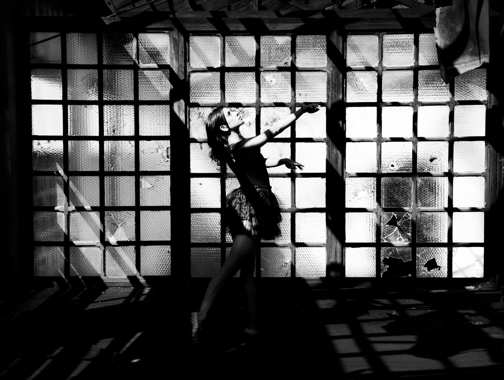 Ballerina Window Light by Melissa Osorio — canvas wall art