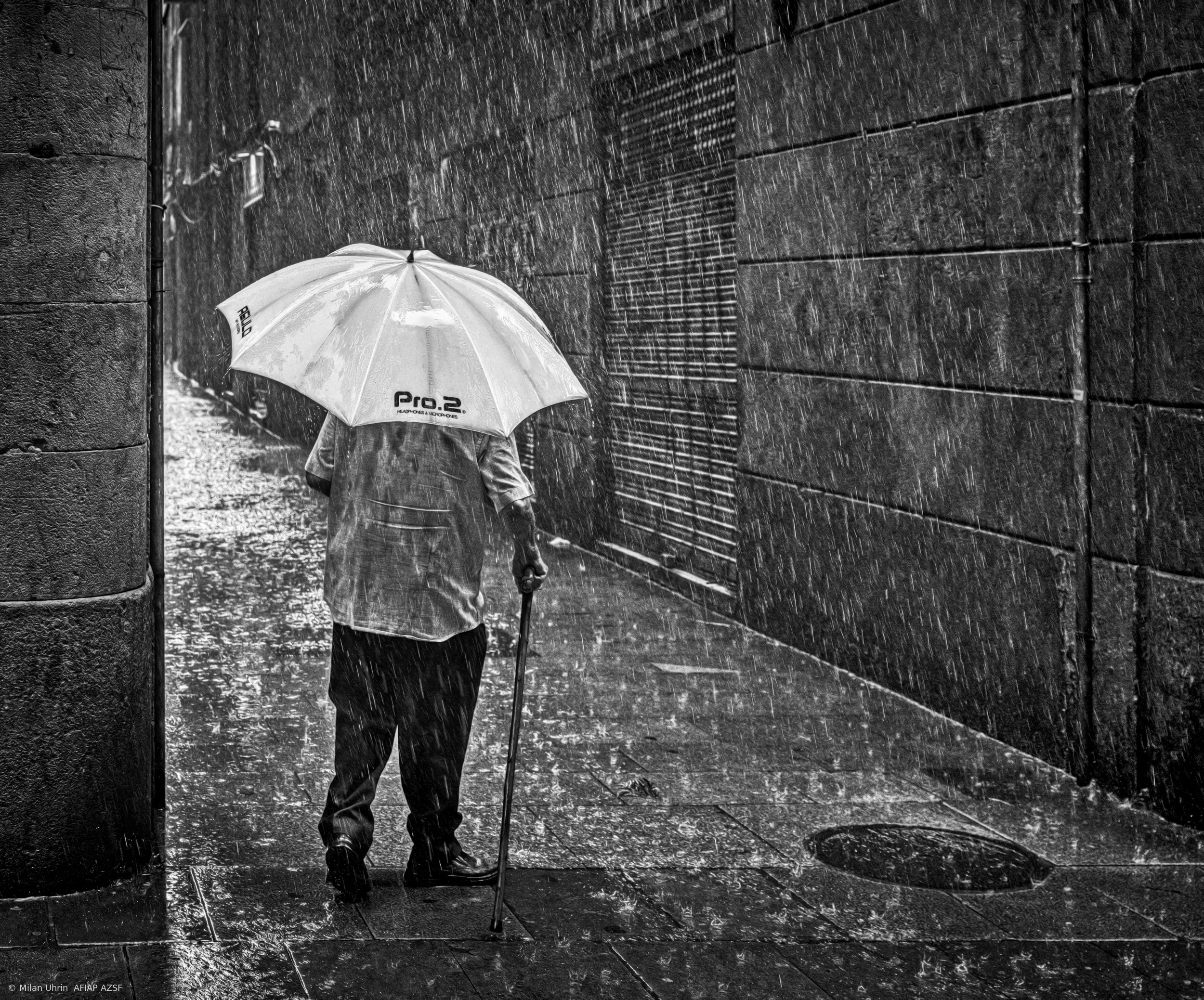 Downpour in the city