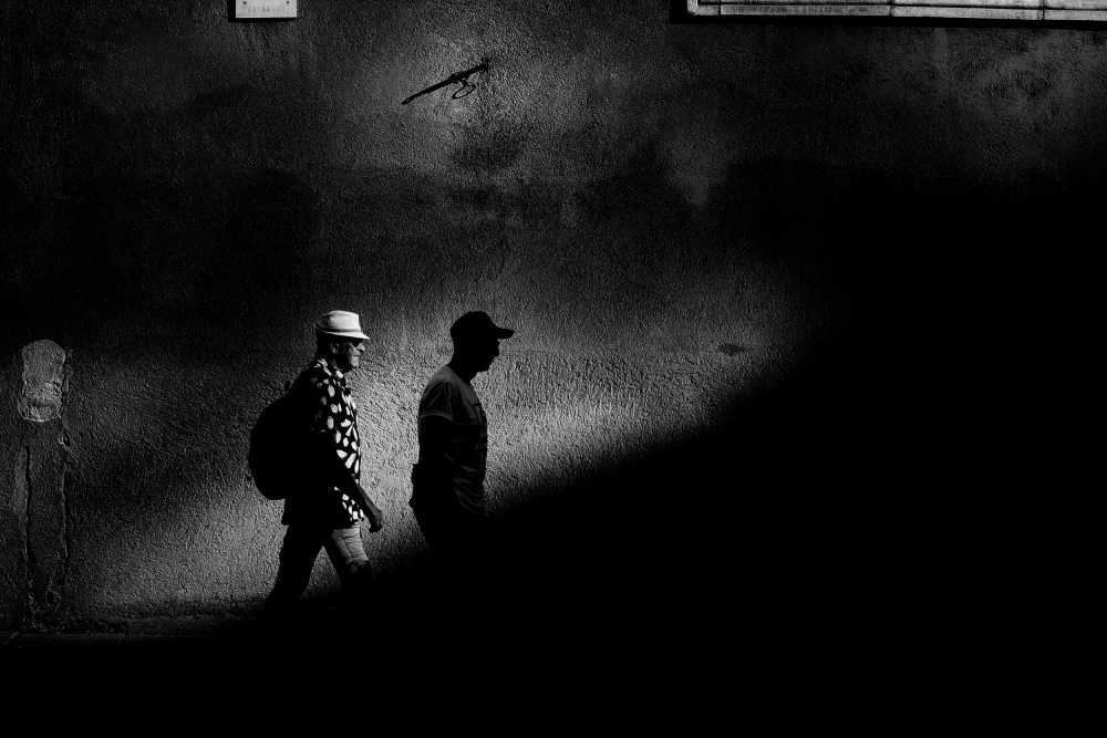 Urban Light and Shadows by Antonio Grambone — canvas wall art
