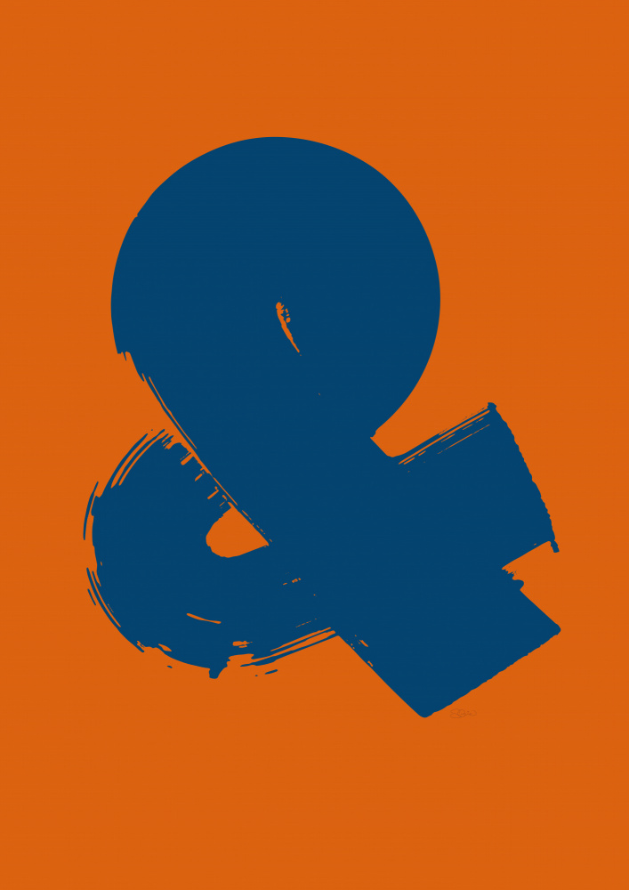 Bold Brushstroke Ampersand by Sofie Björkgren-Näse — canvas wall art